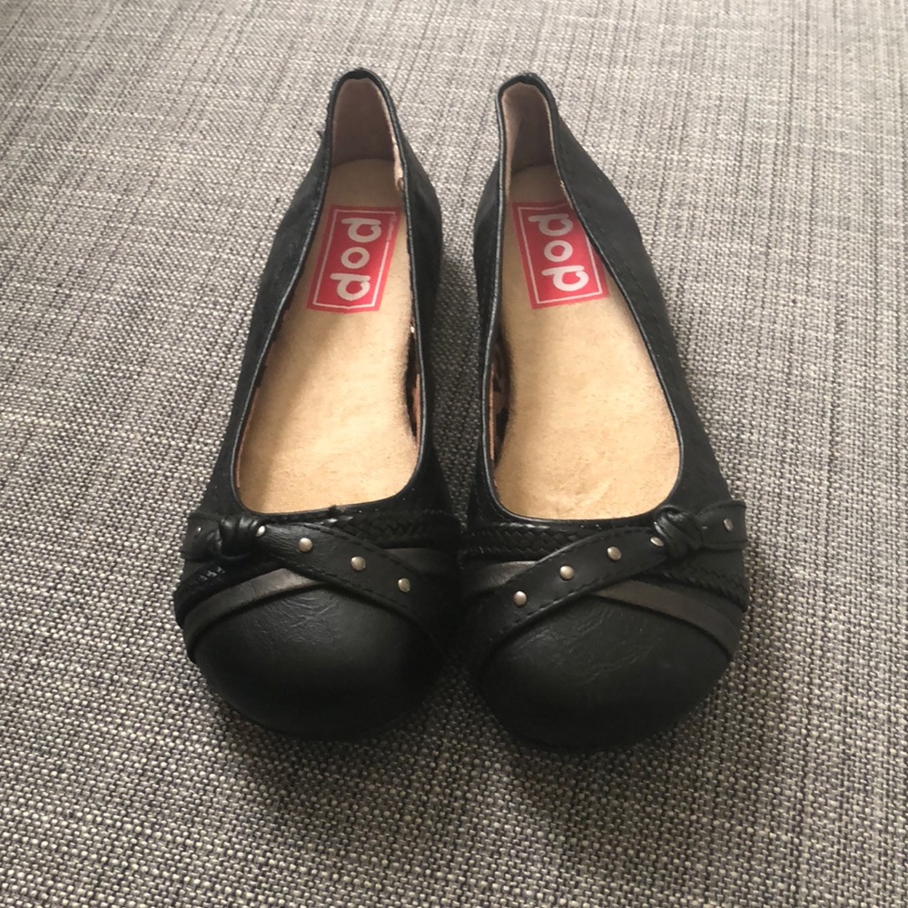 Never worn black flats